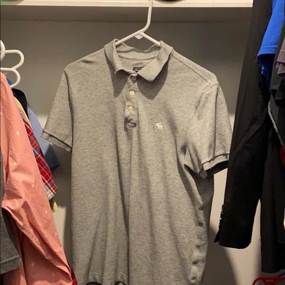 Grey Abercrombie Polo - Picture 1 of 3